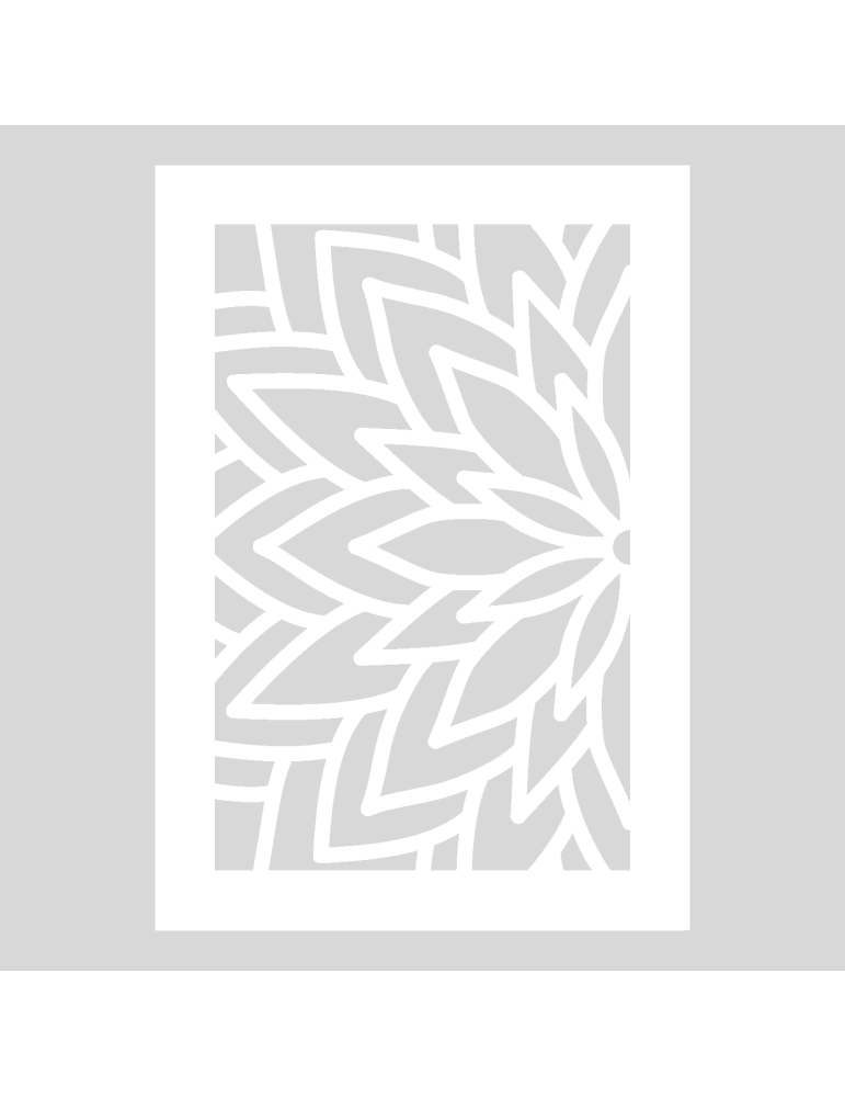 Stencil Mandala Flow left rechthoek
