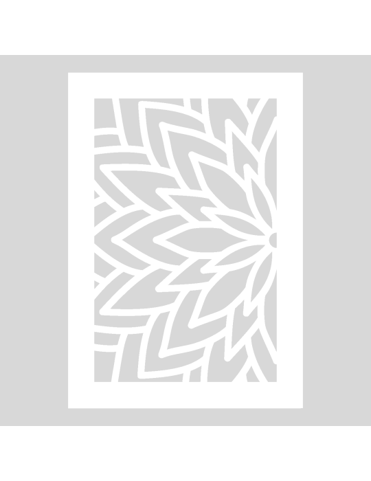 Stencil Mandala Flow left rechthoek