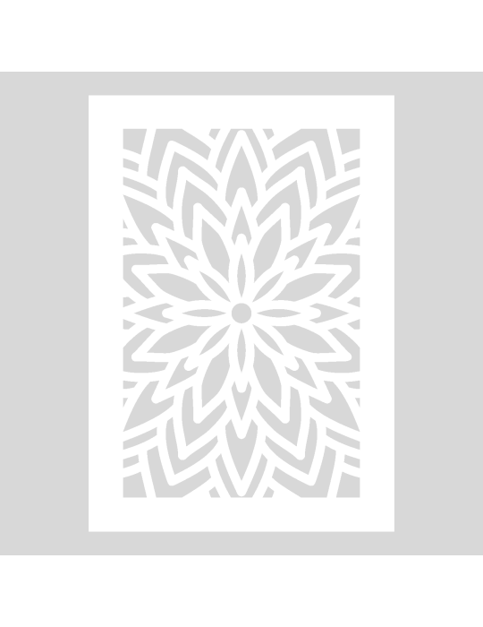 Stencil Mandala Flow rechthoek
