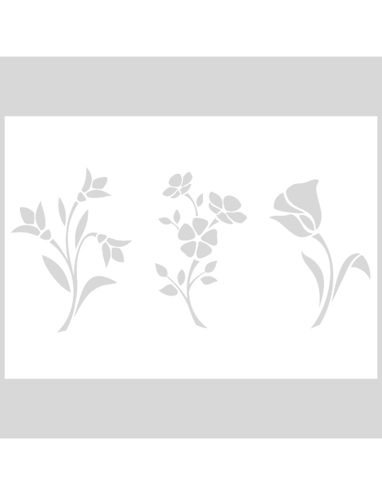 Stencil Bullet Journal Flowers