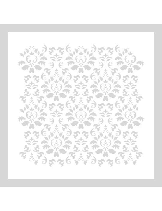 Stencil Vintage Ornament Royal patroon vierkant