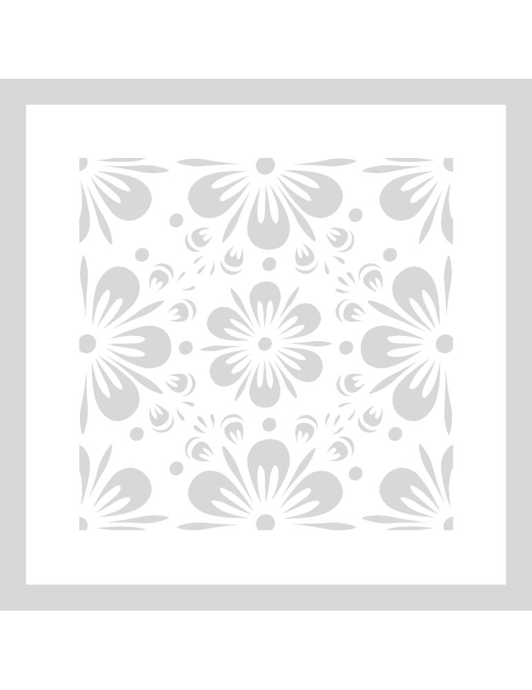 Stencil Flowers