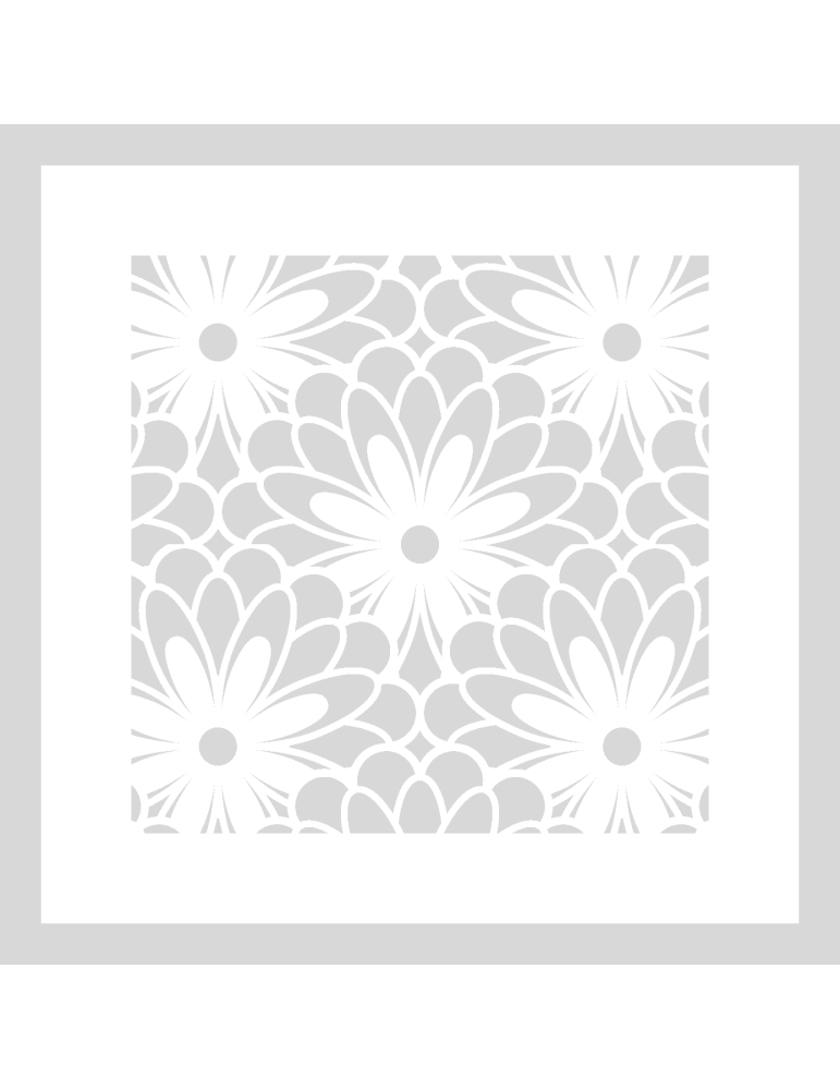 Stencil Flowers