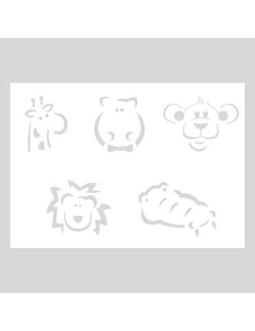 Stencil Bullet Journal Cute Animals