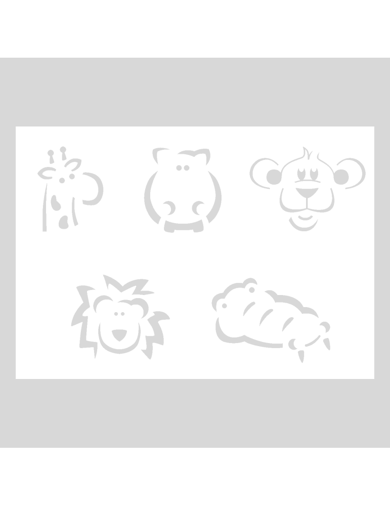 Stencil Bullet Journal Cute Animals