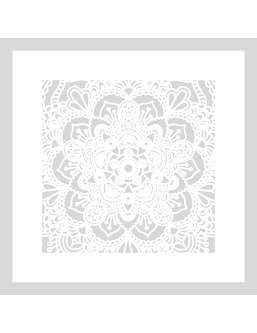 Stencil Mandala Lace vierkant