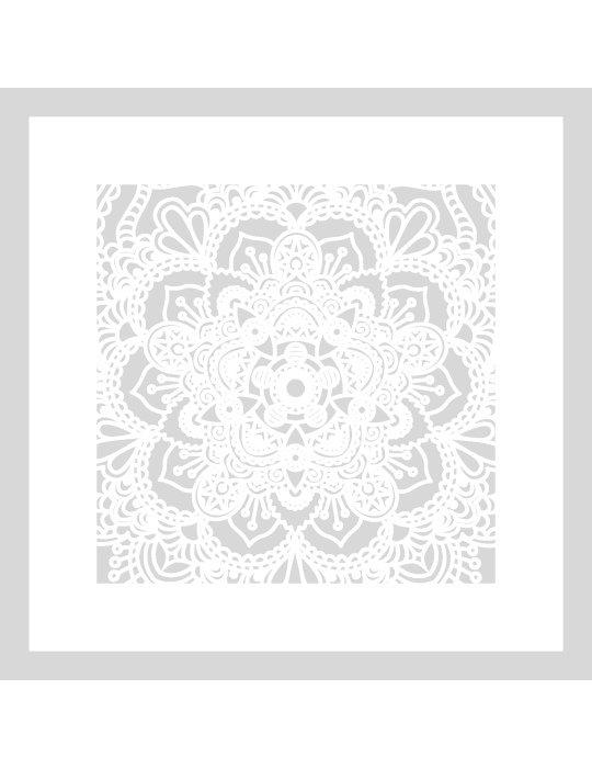 Stencil Mandala Lace vierkant