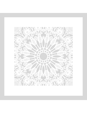 Stencil Mandala Spirit vierkant