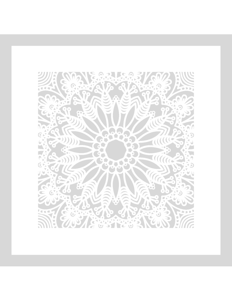 Stencil Mandala Spirit vierkant