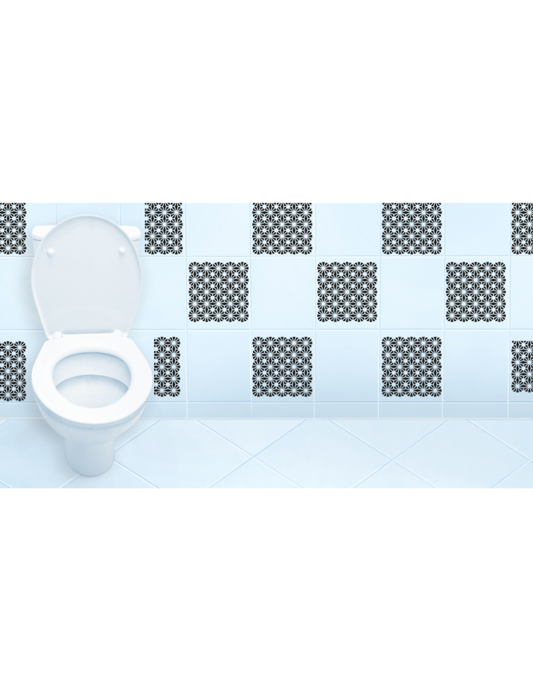 Stencil Sunburst vierkant