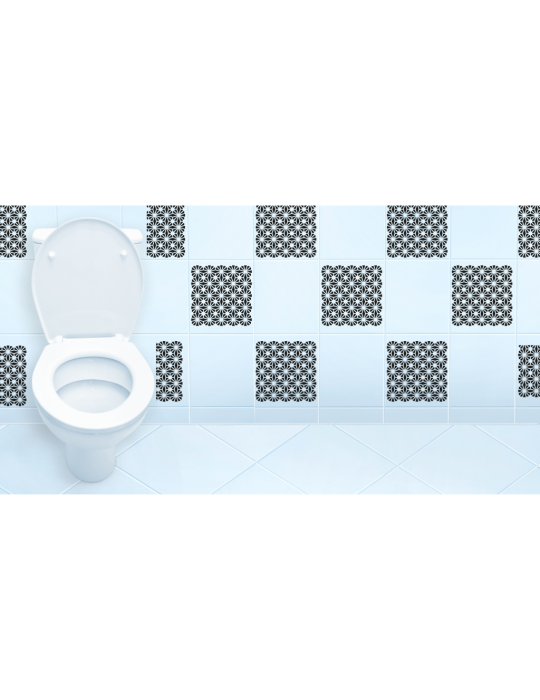 Stencil Sunburst vierkant