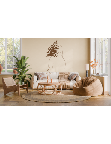 Stencil Boho woman leaf 2