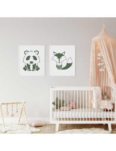Stencil Cute Panda 2