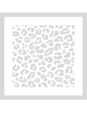 Stencil Panter print vierkant