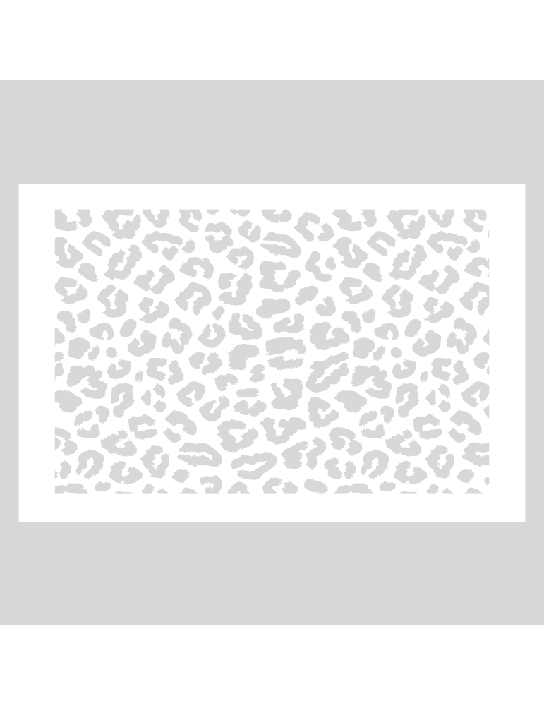 Stencil Panter print rechthoek liggend
