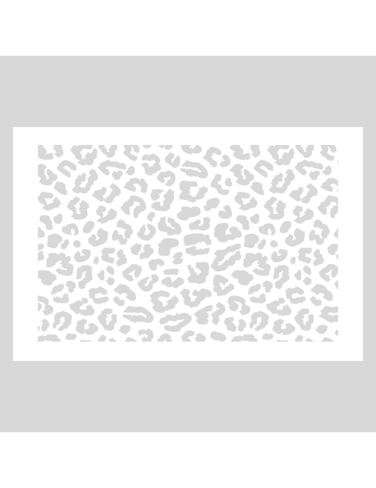 Stencil Panter print rechthoek liggend