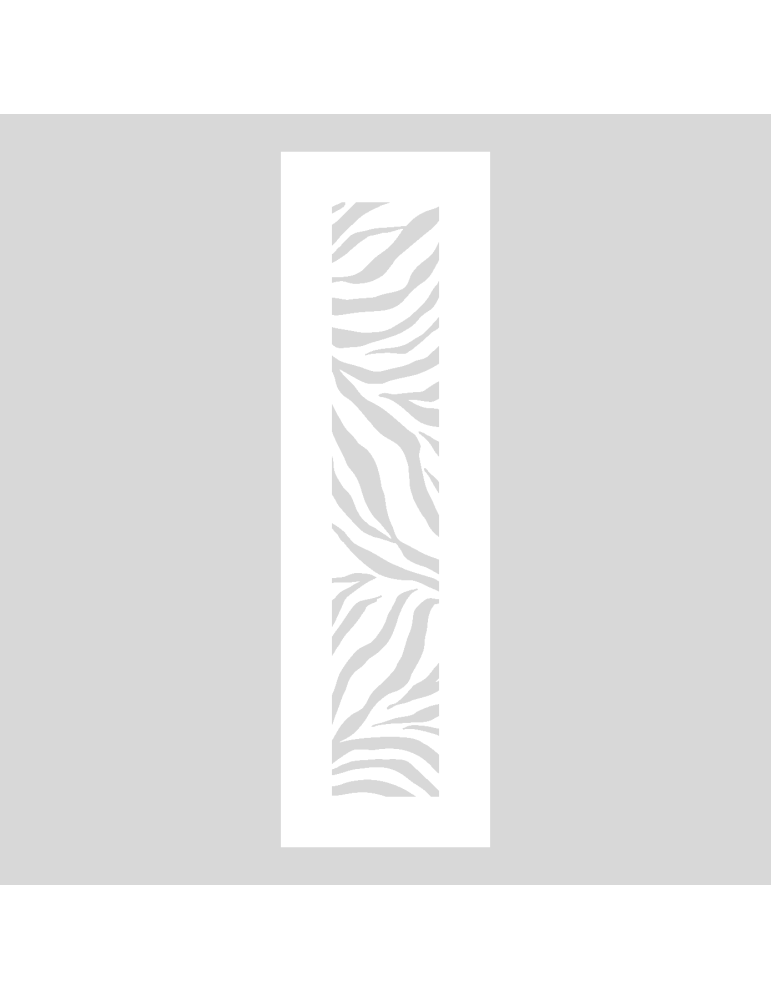 Stencil Zebra print paneel