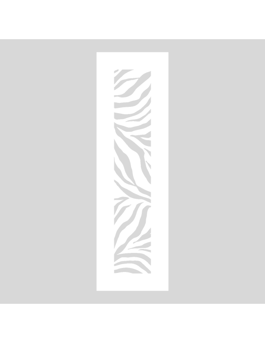 Stencil Zebra print paneel