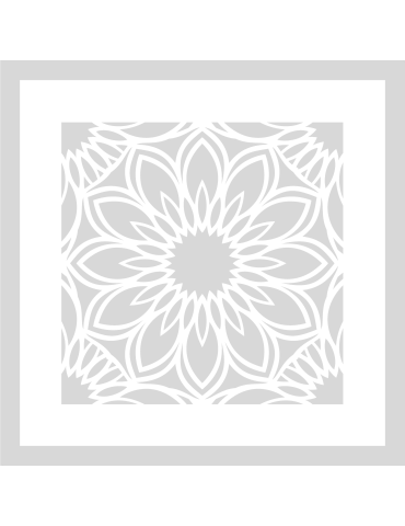 Stencil Mandala Aurora vierkant