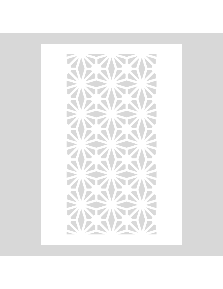 Stencil Sunburst rechthoek