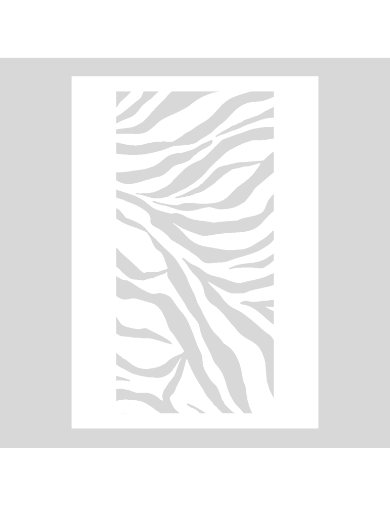 Stencil Zebra print rechthoek