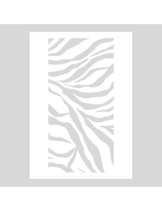 Stencil Zebra print rechthoek