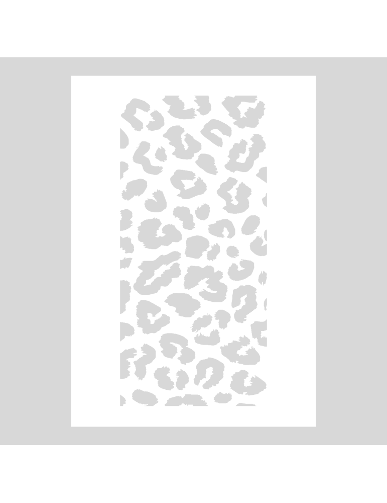 Stencil Panter print rechthoek staand