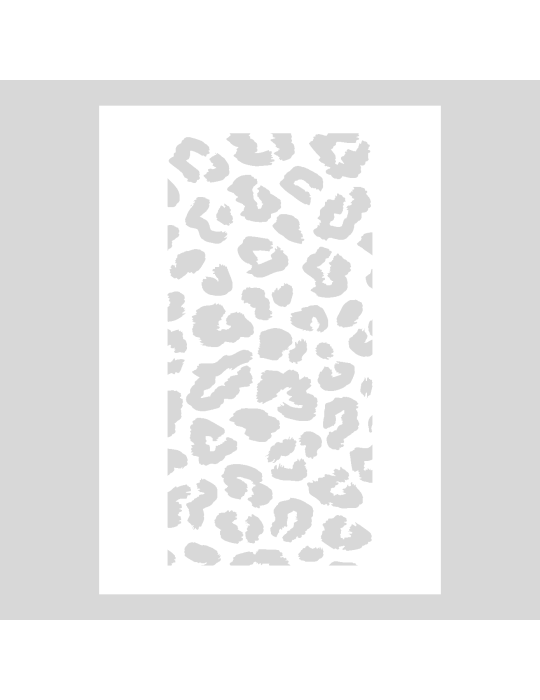 Stencil Panter print rechthoek staand